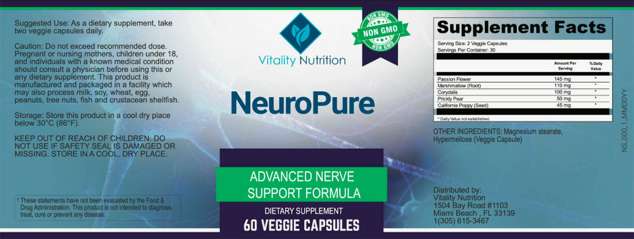 Neuro Pure Supplement Facts